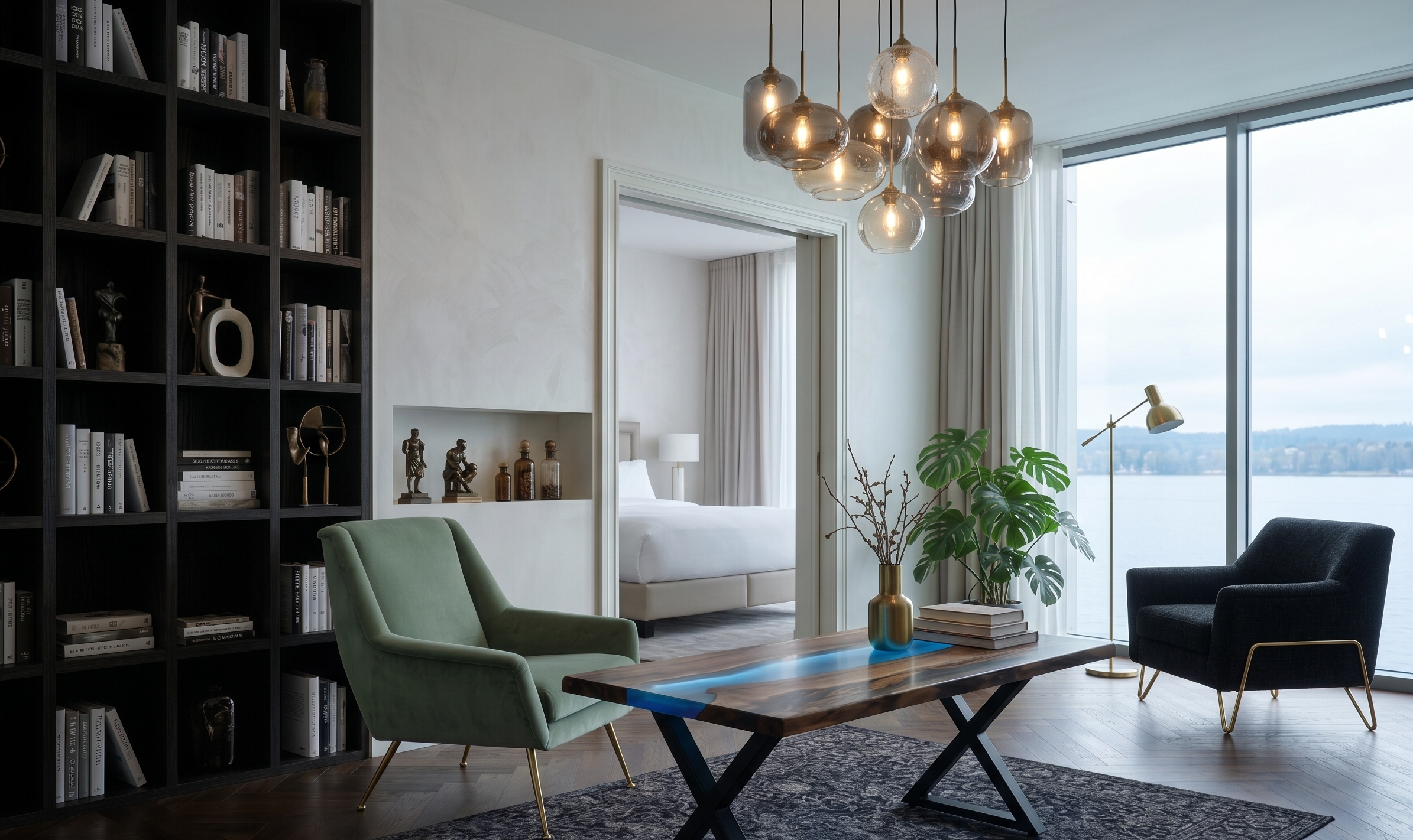 Hotel suite lounge